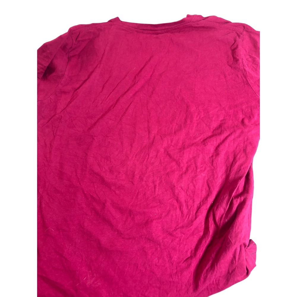 Hard Rock Hotel Biloxi Women's XL Pink Graphic‎ T Shirt Wings Heart Rhinestones